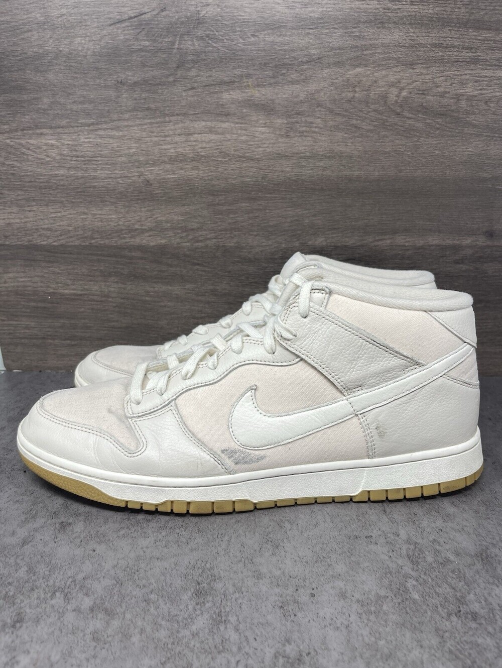 Nike Dunk Mid Size 14 Mens Light Orewood Brown Sail Gum Sneakers DZ2533-100
